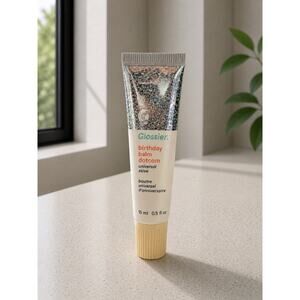 $16 New Glossier Birthday Balm Dotcom Universal Salve Lip Balm Glitter 0.5oz